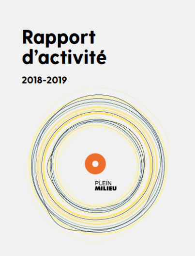 Couverture rapport d'activités Plein Milieu 2018-2019